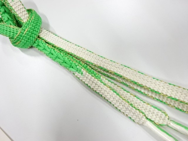 JAPANESE KIMONO / UNUSED HAND-TIED OBIJIME CORD